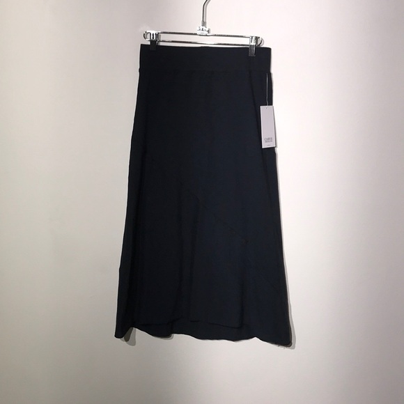 Carve Designs Black Cotton MIDI skirt NWT - Picture 2 of 5